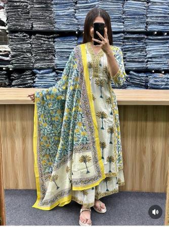 Jaipuri 3pcs kurtis wholesale in ahmedabad